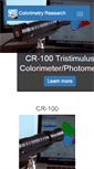 Mobile Screenshot of colorimetryresearch.com